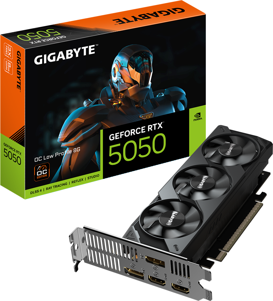 Gigabyte GV-N5050OC-8GL RTX5050 Low Profile 8G Graphics Card