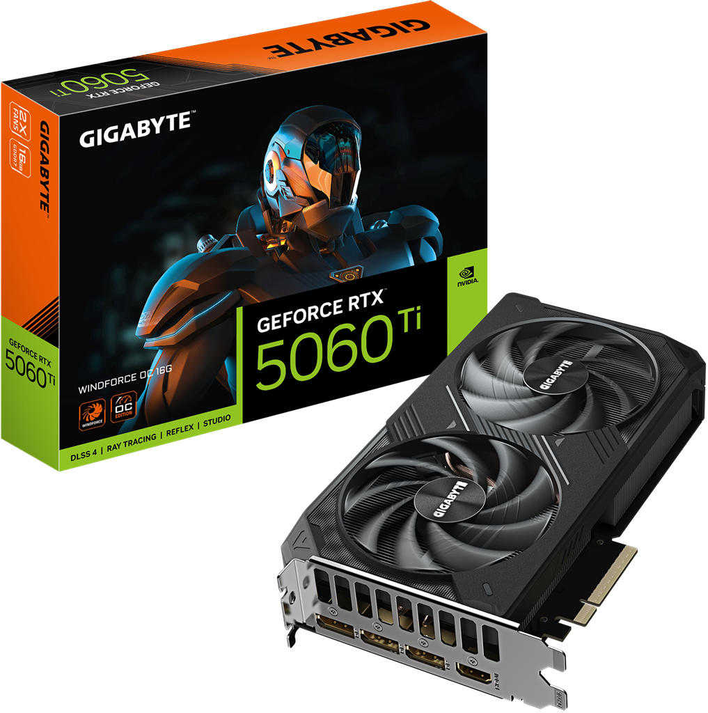 Gigabyte GV-N506TWF2OC-16GD RTX5060TI 16GB PCIE Graphics Card