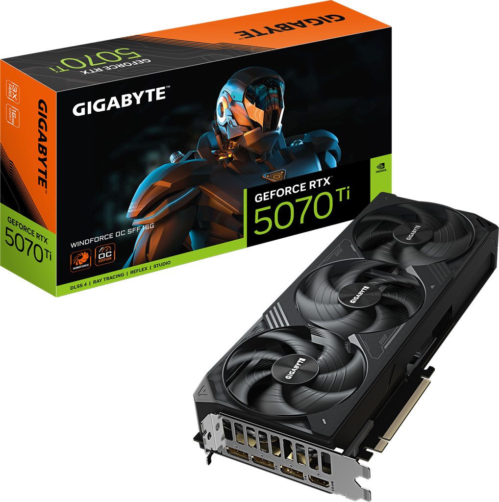 Gigabyte GV-N5070TiWF3 OC-16GD RTX5070Ti 16GB PCIE Graphics Card