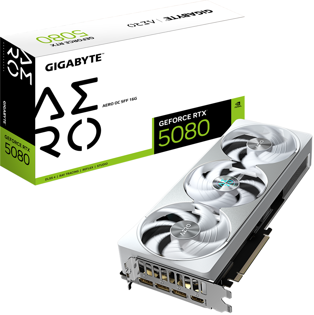 Gigabyte GV-N5080Aero OC-16GD RTX5080 16GB GDDR6X PCIE Graphics Card
