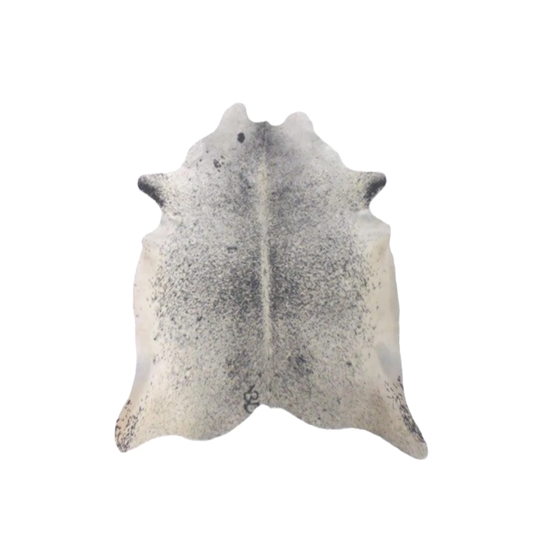 NATURAL COWHIDE RUG BLACK SALT PEPPER