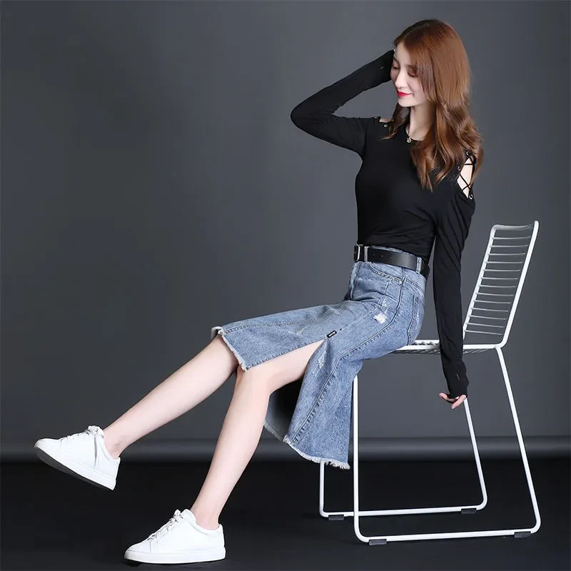 Denim Skirt Plus Size