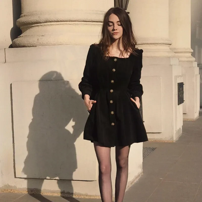 Dress Square Neck