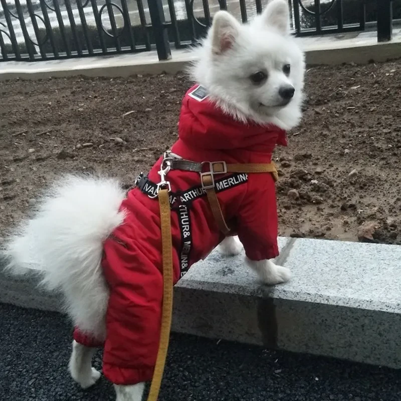 Small Dog Bichon Winter Pet Winter Clothes Four-Legged Warm