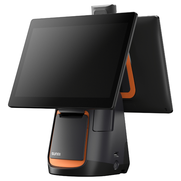 Sunmi T2s Desktop POS 15.6" + 10.1" 4GB 64GB 80MM Printer Android 9