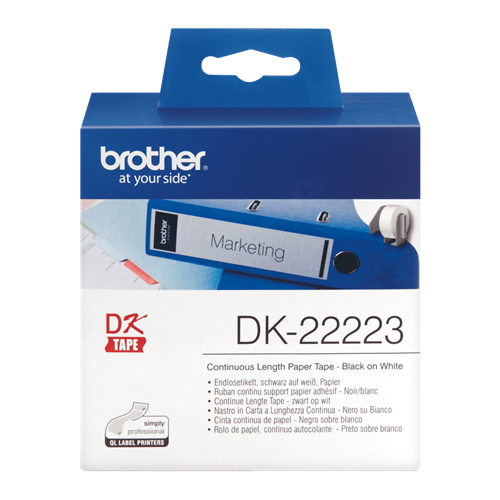 Brother DK22223 Continuous Length Paper Label Tape 50mm x 30.48m