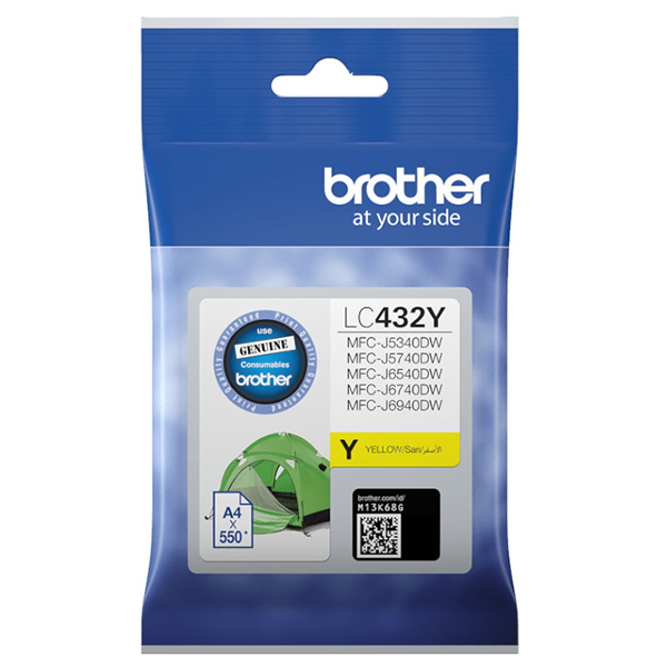 Brother LC432Y Yellow Ink Cartridge