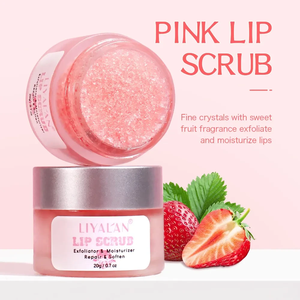 Strawberry Lip Scrub Cream Exfoliator Mild