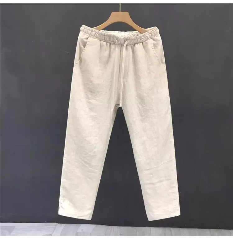 Casual Pants Straight Loose Men's Pants Cropped Pants
