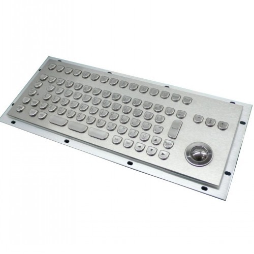 Inputel KB205 Stainless Steel Keyboard + Trackball IP65 - PS/2