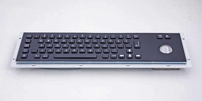 Inputel Stainless Steel Keyboard + Trackball KB001 ~ USB