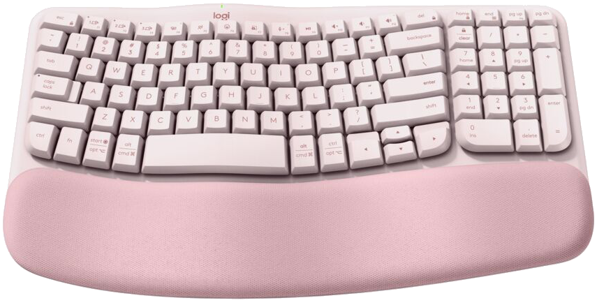 Logitech Wave Keys Wireless Ergonomic Keyboard - Rose
