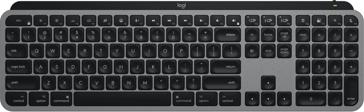 Logitech MX Keys S Mini Advanced Wireless Keyboard - Space Grey