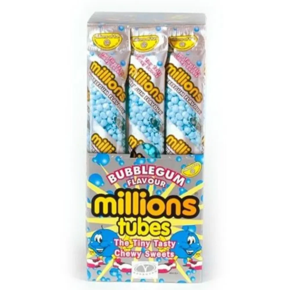 Millions Bubblegum Tubes 12 x 55G