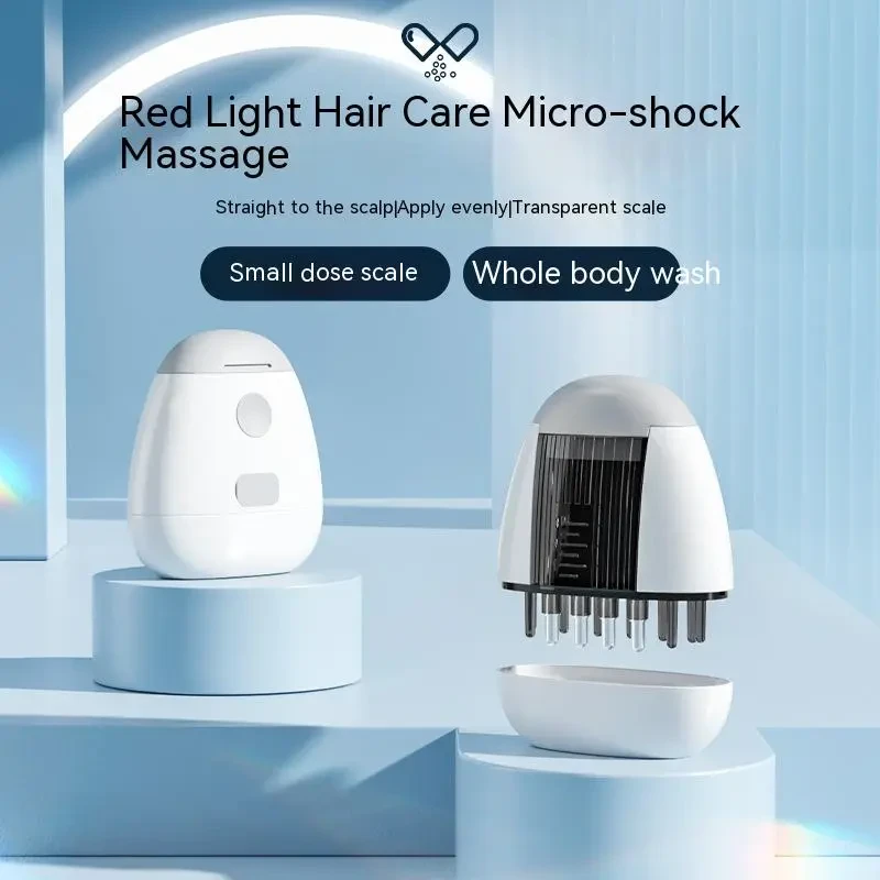 New Electric Scalp Medicine Supplying Device Red Light Vibration Massage