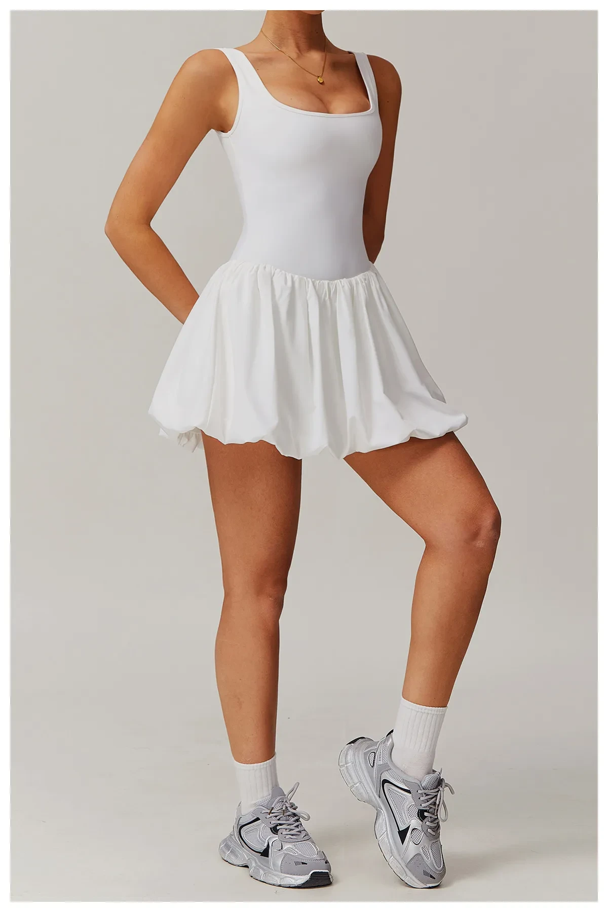 Women's Anti-walking Running Fitness Fake Two Pieces Sports Dress