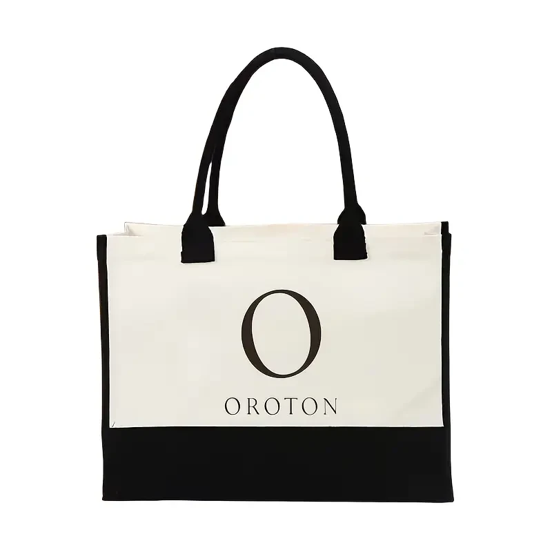 OROTON Luxury Jute Tote Handbag for Men & Women