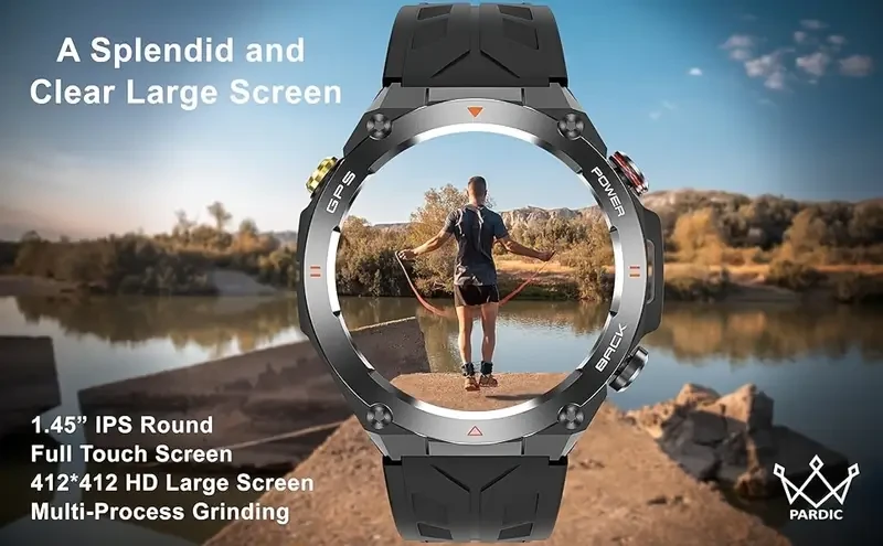 JJMMK GPS Sports Smart Watch Advanced Functionality for Sports, Fitness, and Outdoor Adventures