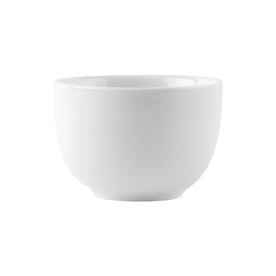 Crockery Yum Char Tea Cup White Thick Rim 78mmx55mm