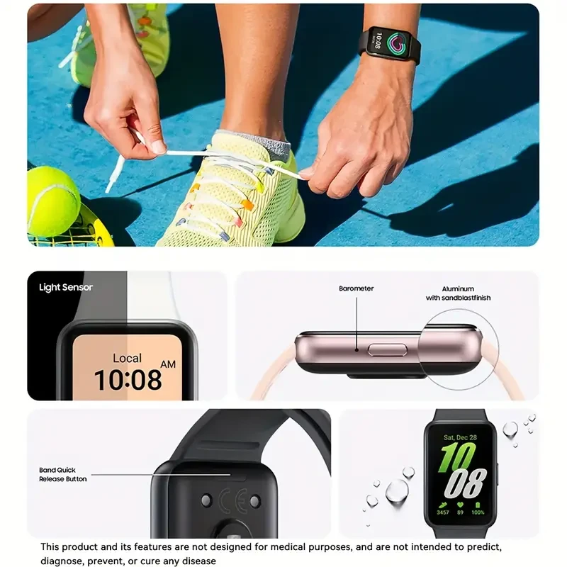 SAMSUNG Galaxy Fit 3 Smartwatch AMOLED Display, Fitness Tracker with 14-Day Battery Life