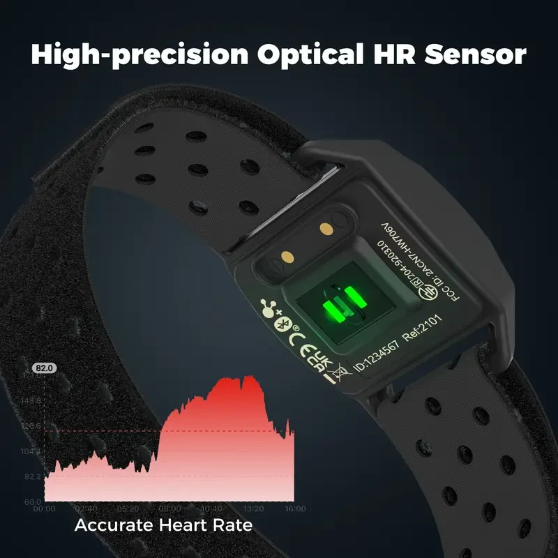 COOSPO HW706 Wireless ANT+ Heart Rate Monitor Armband  USB Rechargeable Fitness Tracker