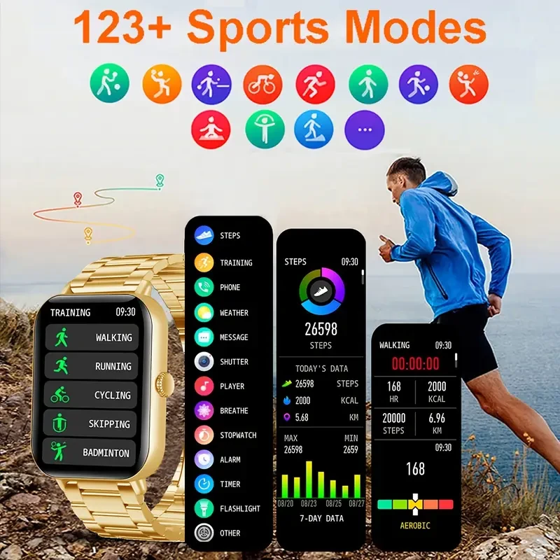 COIUSOR G90 Smartwatch  4.6cm HD Display, Wireless Calling & 100+ Sports Modes