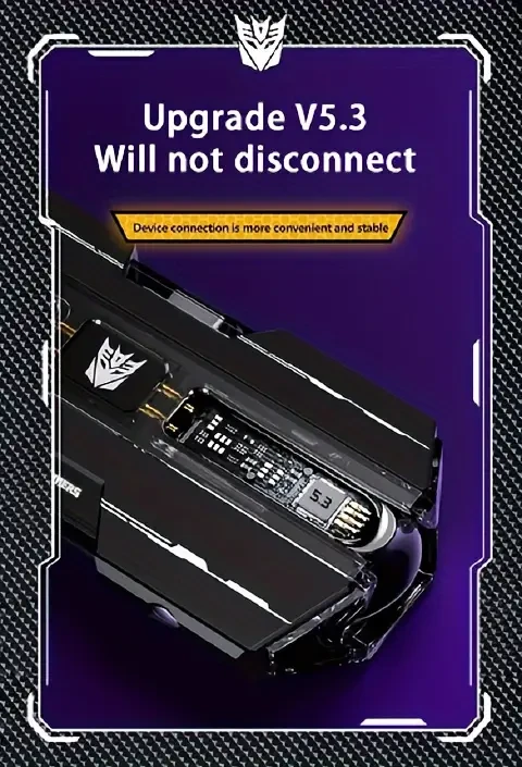 Transformers TF-T01 Wireless In-Ear Earphones Noise-Cancelling Bluetooth Headphones with Type-C Charging
