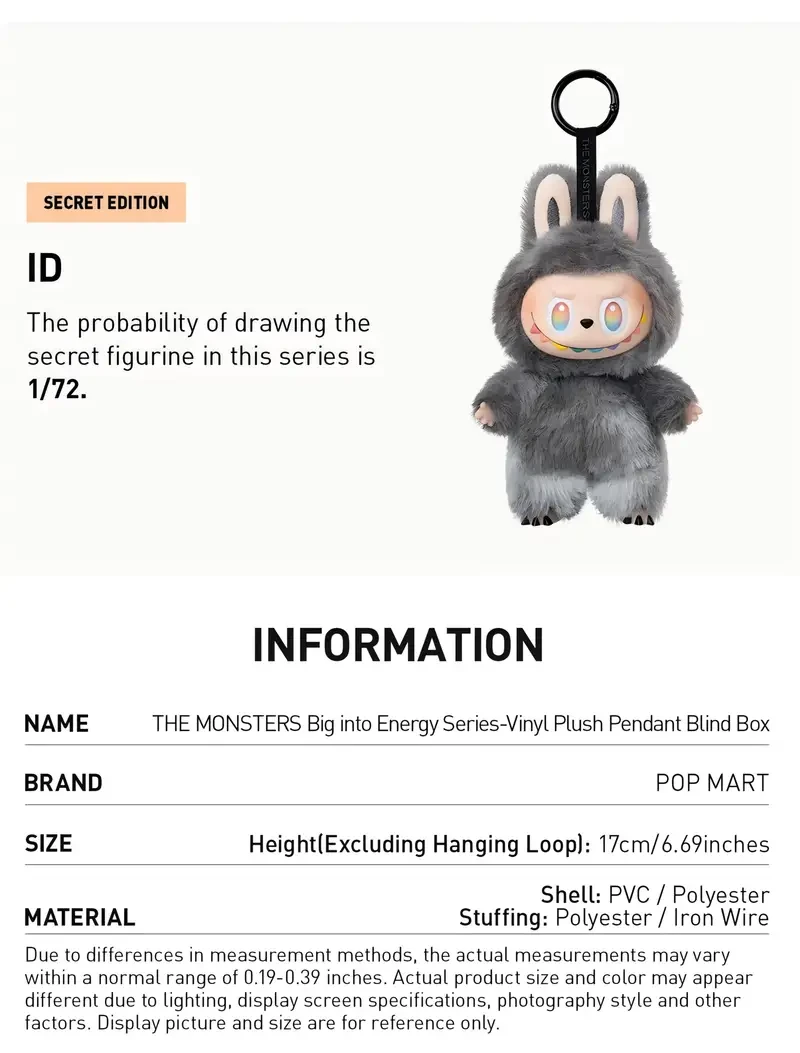 POP MART LABUBU 3rd Generation THE MONSTERS High Energy Series  Authentic Collectible Plush Mystery Box