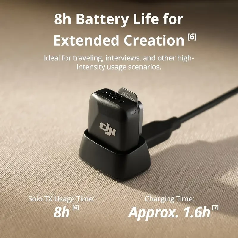 DJI Mic Wireless Clip-On Microphone (Infinity Black)  Global Edition