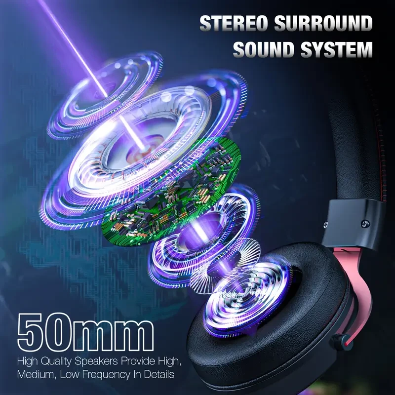 ONIKUMA Gaming Headset with Detachable Little Demon Horns
