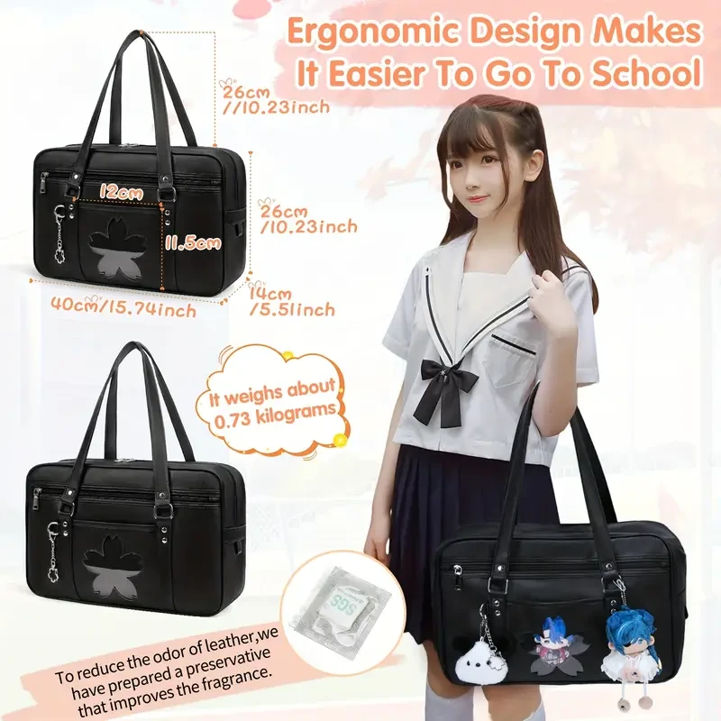 NUBILY Large-Capacity Boston Bag School, Travel & Commute (PU Leather)