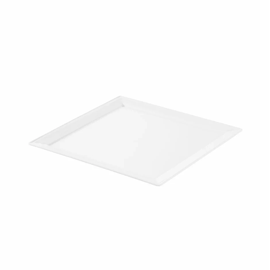 Crockery Square Plate White 7.5"
