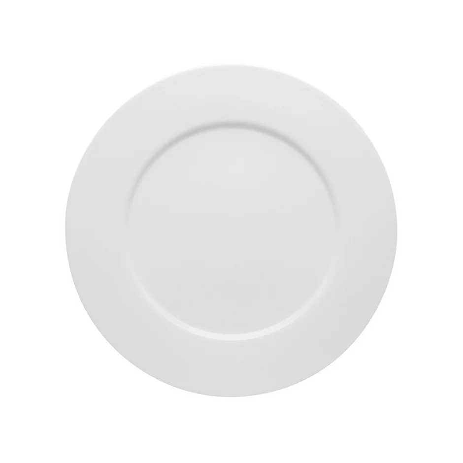 Crockery Flat Plate Round White 9"