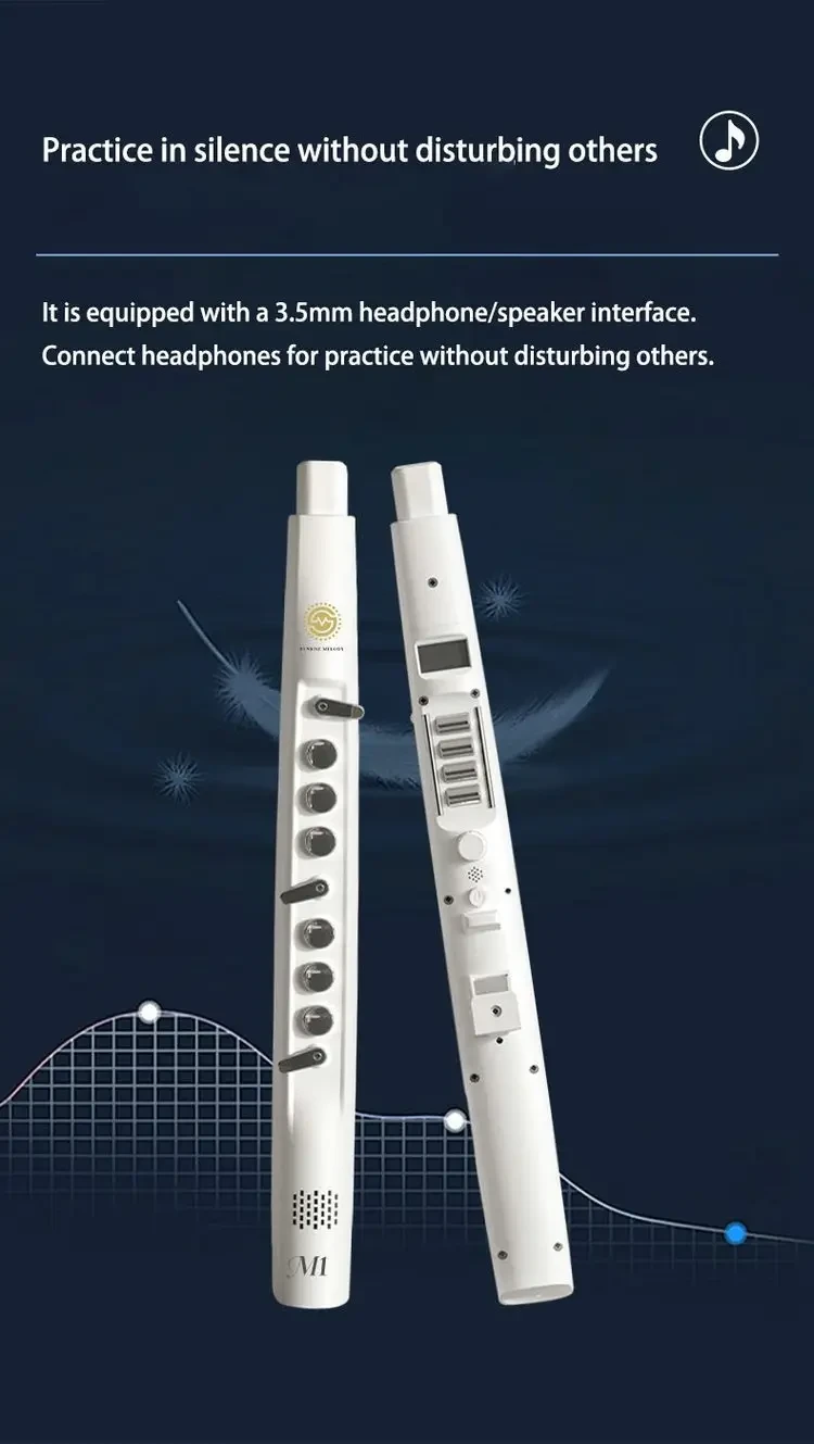 SUNRISE MELODY M1 EWI  Portable Digital Wind Instrument (26 Timbres, 5 Octaves, USB-C Rechargeable)