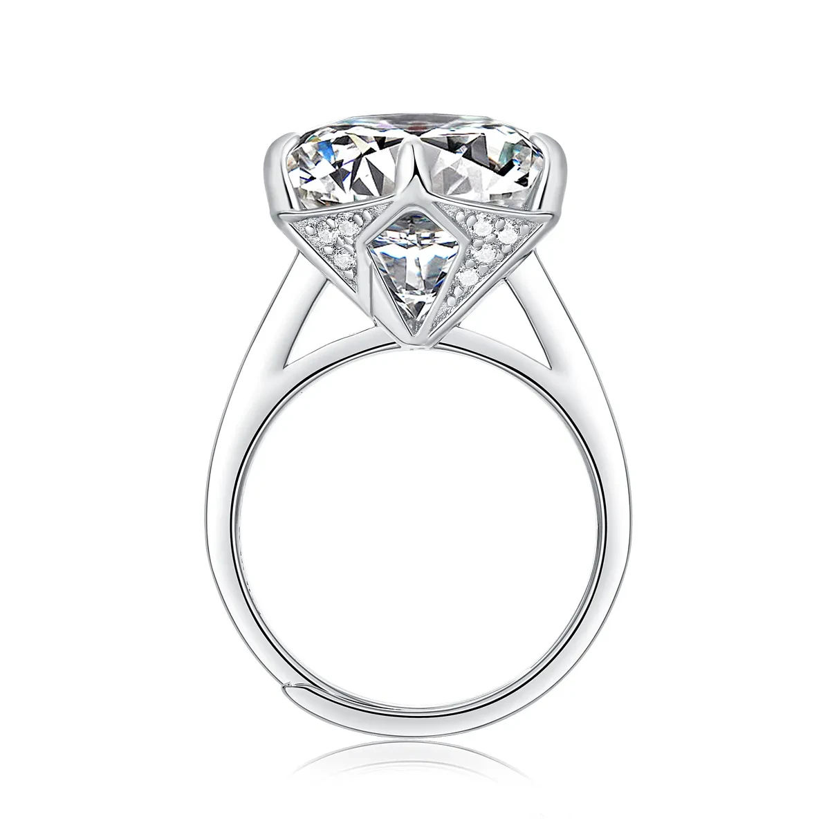 10 Carat Moissanite Ring