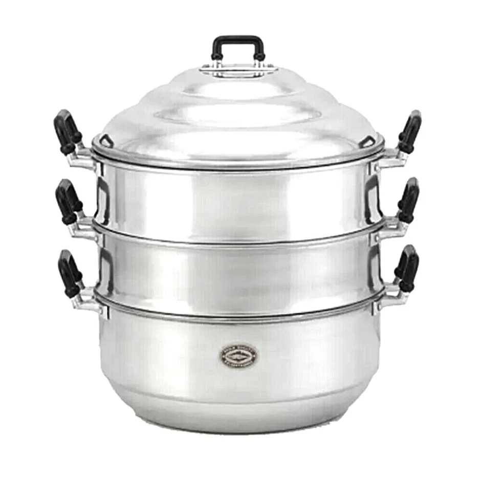 Aluminium Steam Pot 3 Tier 40cm