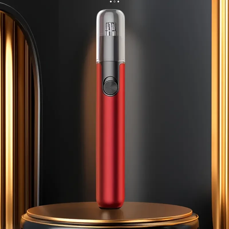 GERTZY USB Rechargeable Nose & Ear Hair Trimmer Aluminum, Gentle Grooming for Face & Brows