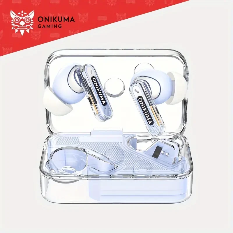 ONIKUMA Wireless Noise-Canceling In-Ear Headphones Powerful Sound, Long Battery Life & Comfort for Gaming and Sports