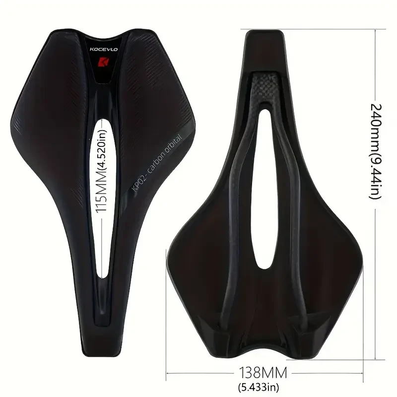 KOCEVLO Bicycle Saddle Lightweight Carbon Comfort for Smooth, Stable Rides