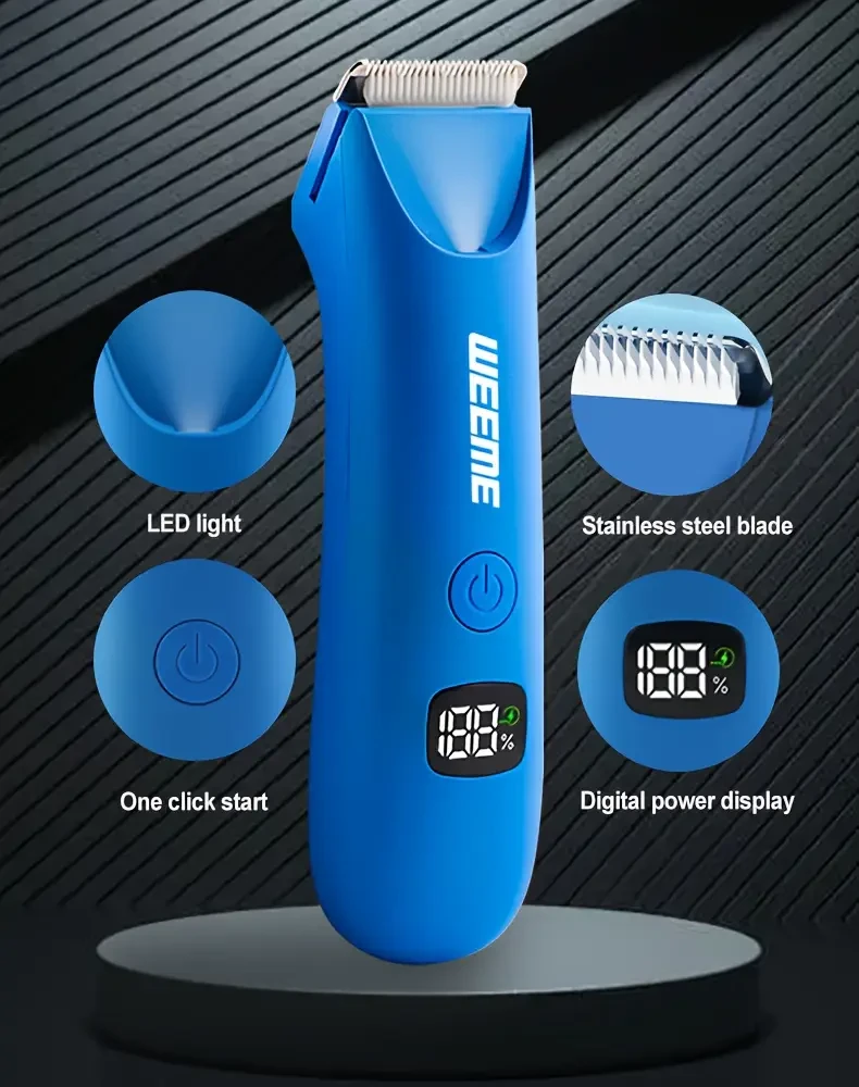 WEEME Mens Body Hair Trimmer  Safe, Powerful & Precise Grooming for Every Man