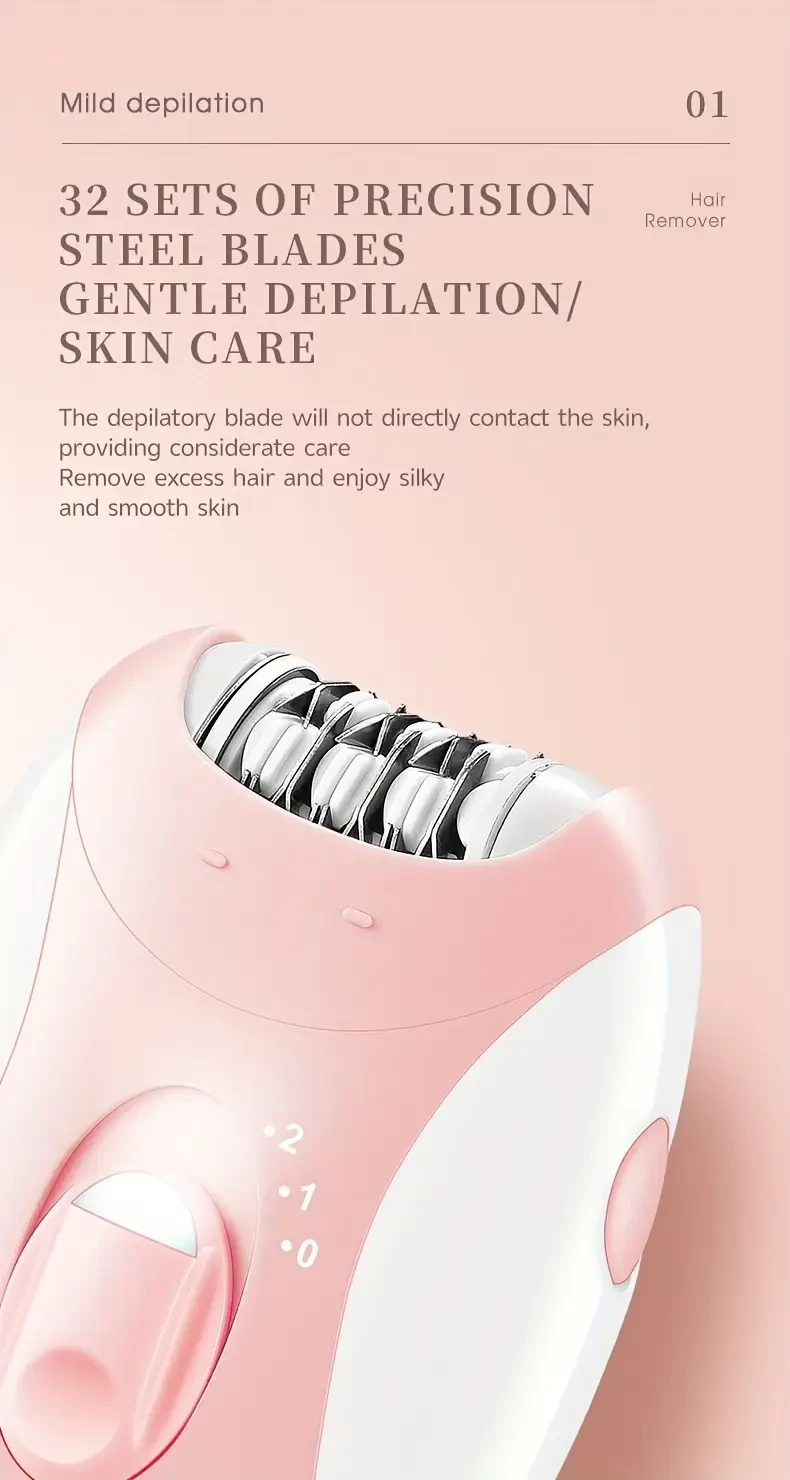 KEMEI KM-189B Electric Hair Remover Smooth, Fast & Portable