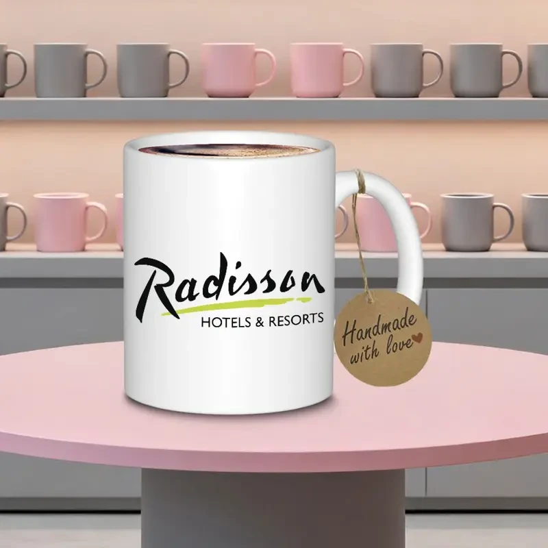 Radisson Hotels Logo Ceramic Coffee Mug Elegant, Durable & Officially Branded