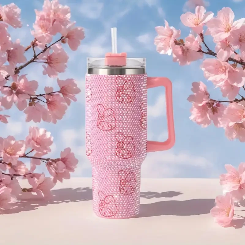 Sanrio Kuromi, Cinnamoroll & My Melody 40oz Stainless Steel Water Bottle Cute, Durable & Insulated