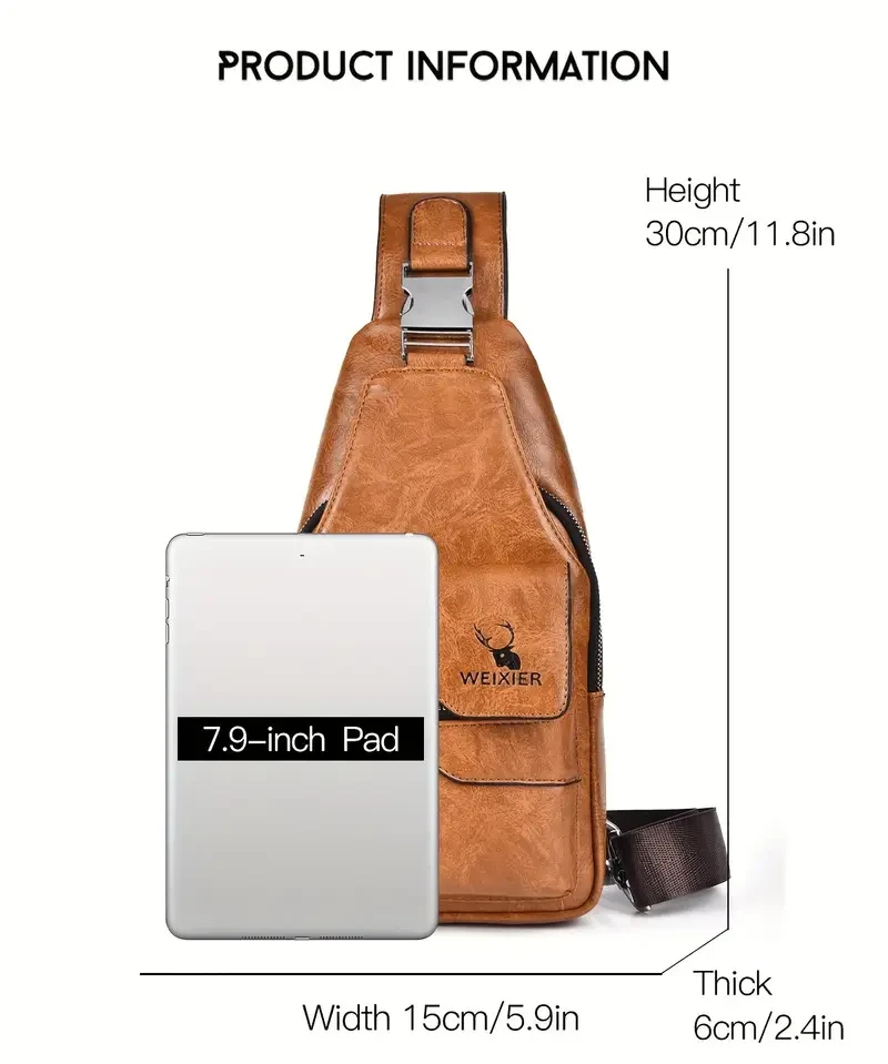 WEIXIER Womens Crossbody, Chest, Handbag & Shoulder Bag Set Trendy, Functional & Lightweight