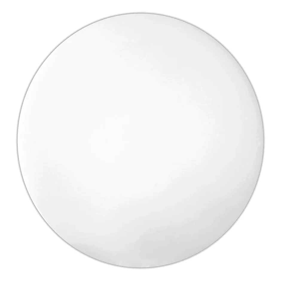 Plastic Chopping Board Round White 45X15cm