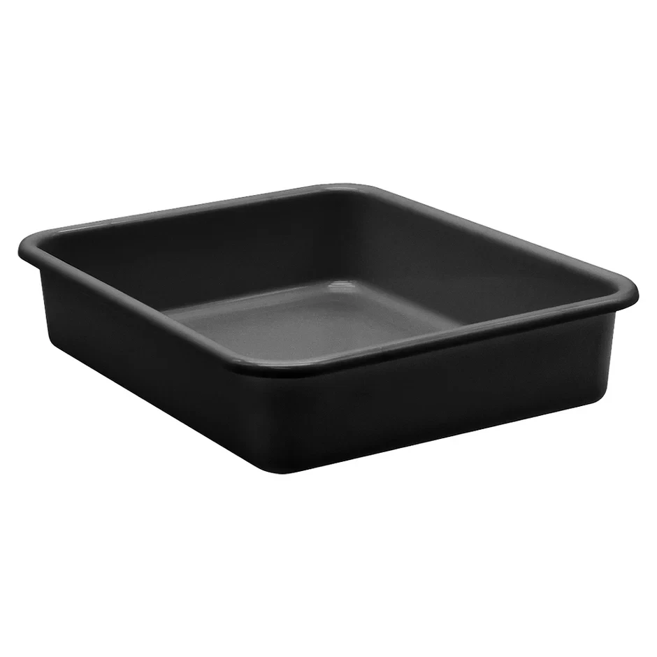 Plastic Deep Tray Black 10L