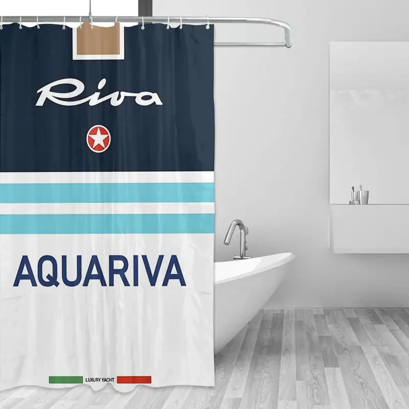 Aquariva Riva-Inspired Luxury Shower Curtain Elegant, Durable & Stylish