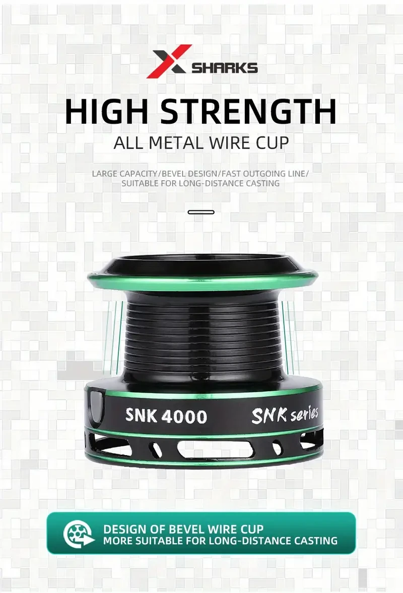X-Sharks High-Performance Carp Fishing Reel Durable, Powerful & Versatile
