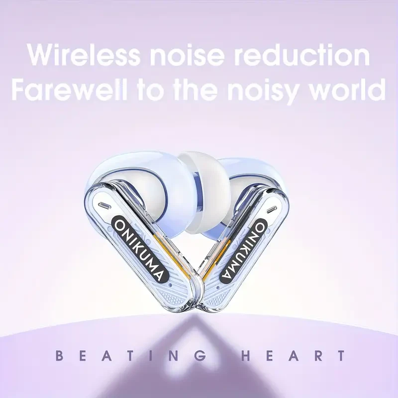 ONIKUMA Wireless Noise-Canceling In-Ear Headphones Ultimate Audio Experience for Gamers and Audiophiles