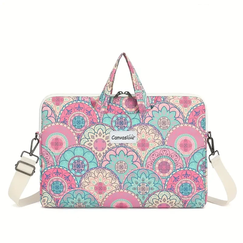 Canvaslove Colorful Lightweight Laptop Shoulder Bag Stylish Briefcase for 14-inch, 15.6-inch, and 16-inch Laptops